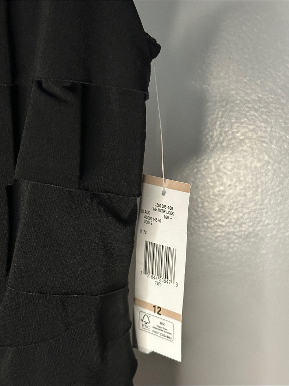 Nine West Sleeveless Scoop Neck Mini Black Dress - Picture 5 of 5